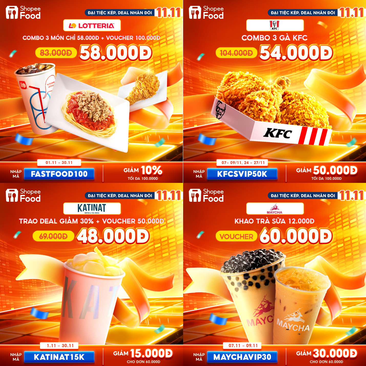  ShopeeFood, Đại Tiệc Kép - Deal Nhân Đôi