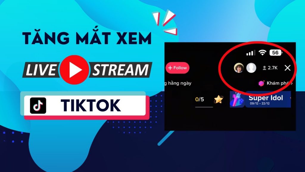 TikTok livestream on smartphone